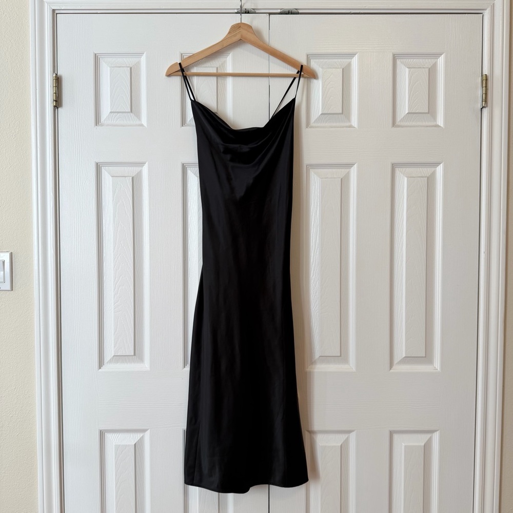 HM Satin Slip Dress Curvy Fit S